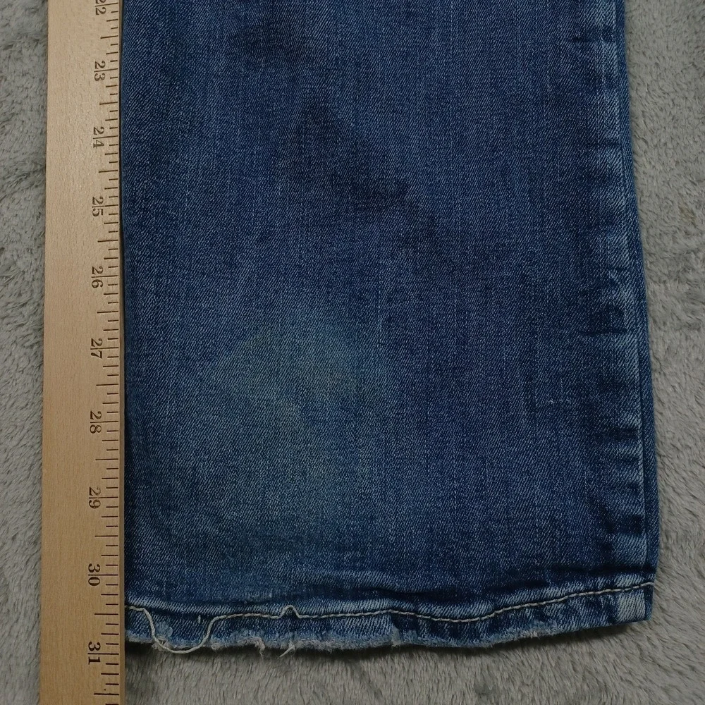 Silver Jeans Jeans Womens 31 Blue Denim Straight Pockets Distressed Modern‎